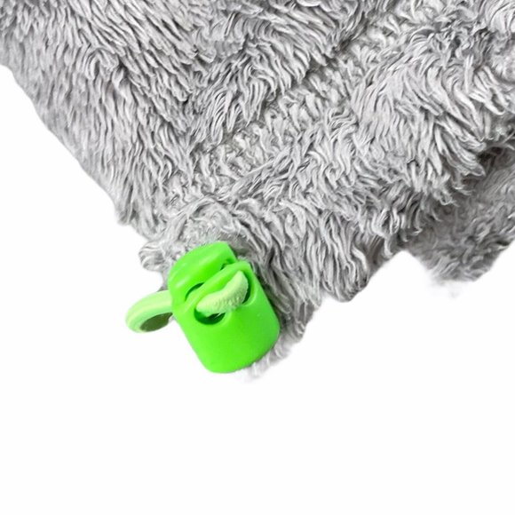 Hollister California Grey Green Fluffy Soft Quarter Jacket Size Womens Small - Picture 6 of 6